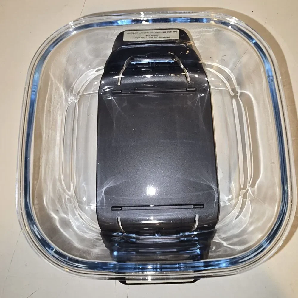 Ninja FN101GY Crispi Small 6 Cup Glass Container Dish and Crisper Plate With Lid